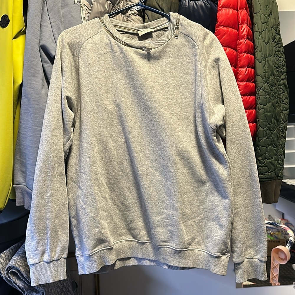 Saint Laurent long sleeves top with neck zipper